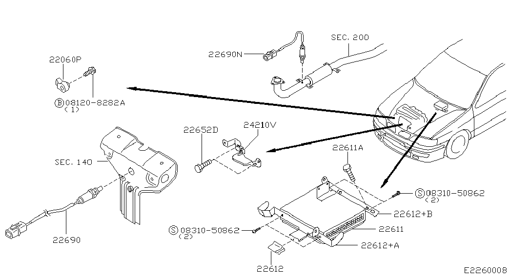 Infiniti 22690-9F600 - Lambdasonde alexcarstop-ersatzteile.com