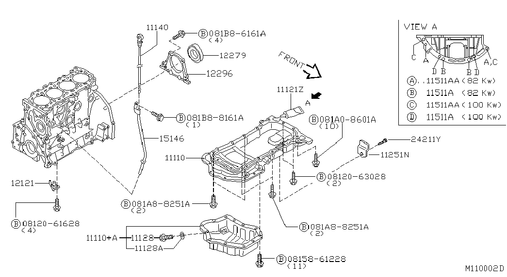 NISSAN 01351-1203M - Dichtring, Ölablassschraube alexcarstop-ersatzteile.com