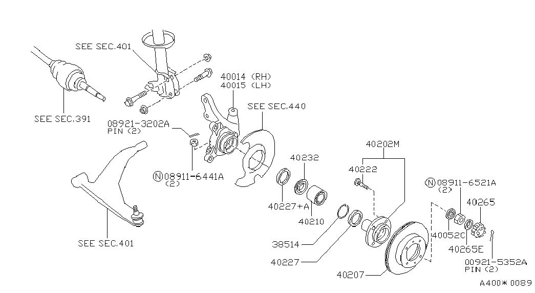 NISSAN 4322221B00 - Radschraube alexcarstop-ersatzteile.com