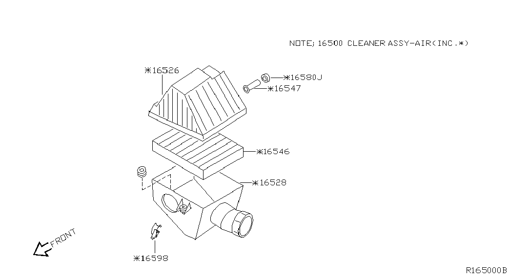 Subaru 16546V0110 - Luftfilter alexcarstop-ersatzteile.com