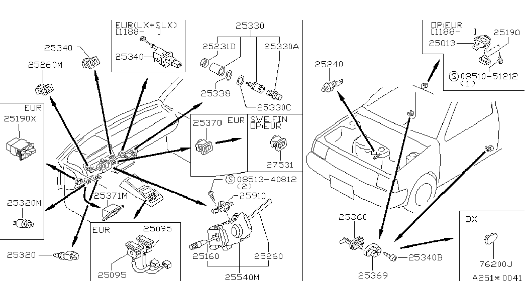 NISSAN 25240-89910 - Sensor, Öldruck alexcarstop-ersatzteile.com