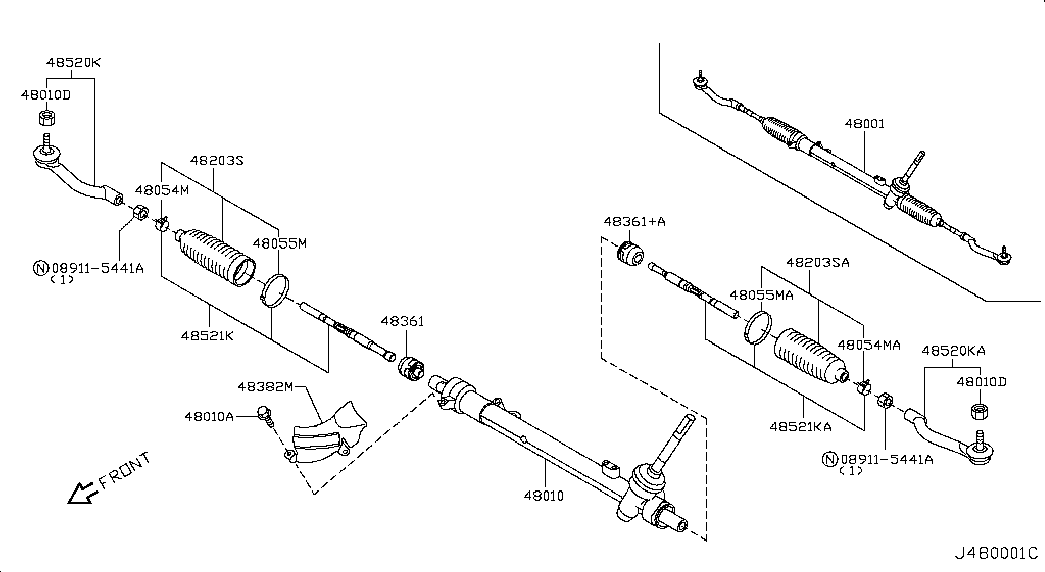 RENAULT D8 52 1JG 00A - Axialgelenk, Spurstange alexcarstop-ersatzteile.com