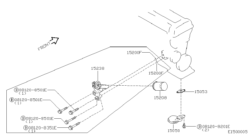 Infiniti 152083J400 - Ölfilter alexcarstop-ersatzteile.com