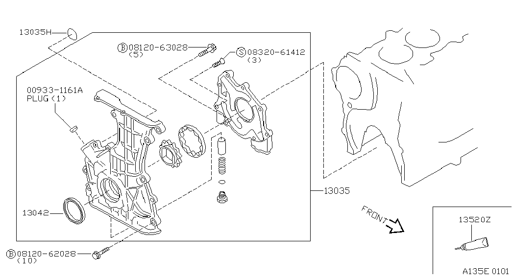 NISSAN 13510-53J11 - Steuerkettensatz alexcarstop-ersatzteile.com