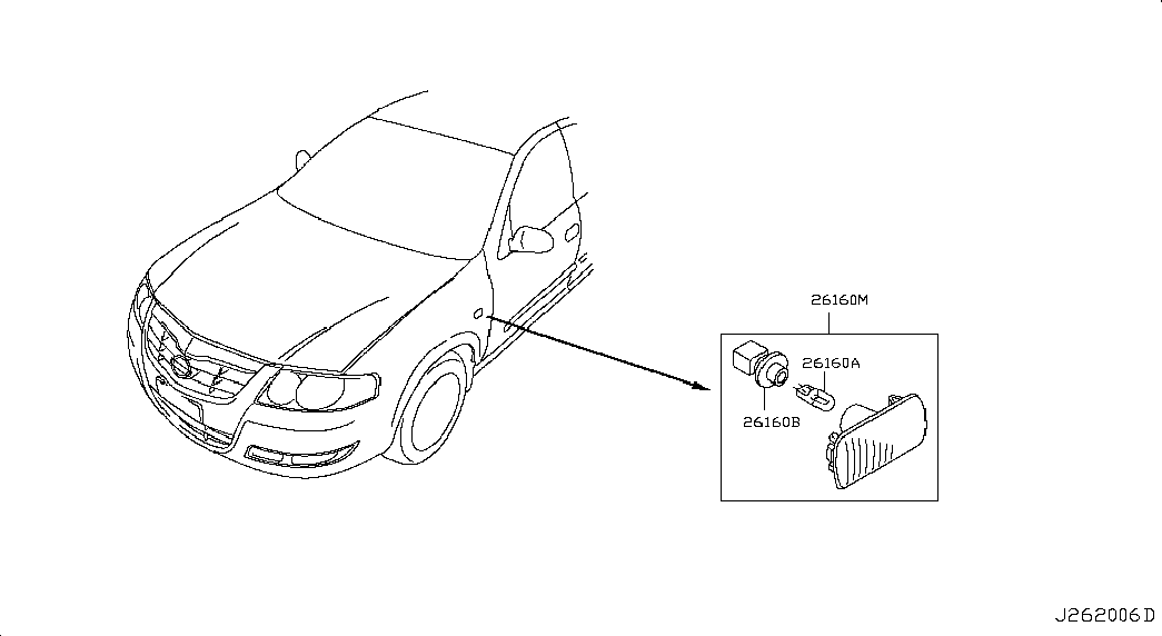 NISSAN 26715-95F0A - Glühlampe, Einstiegleuchte alexcarstop-ersatzteile.com