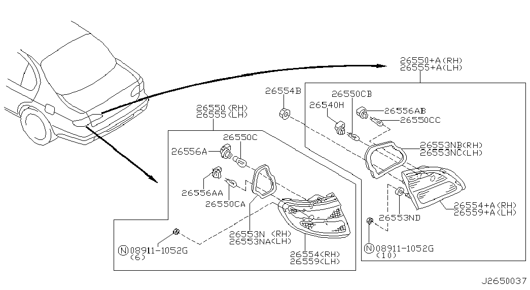 NISSAN 2627189913 - Glühlampe alexcarstop-ersatzteile.com