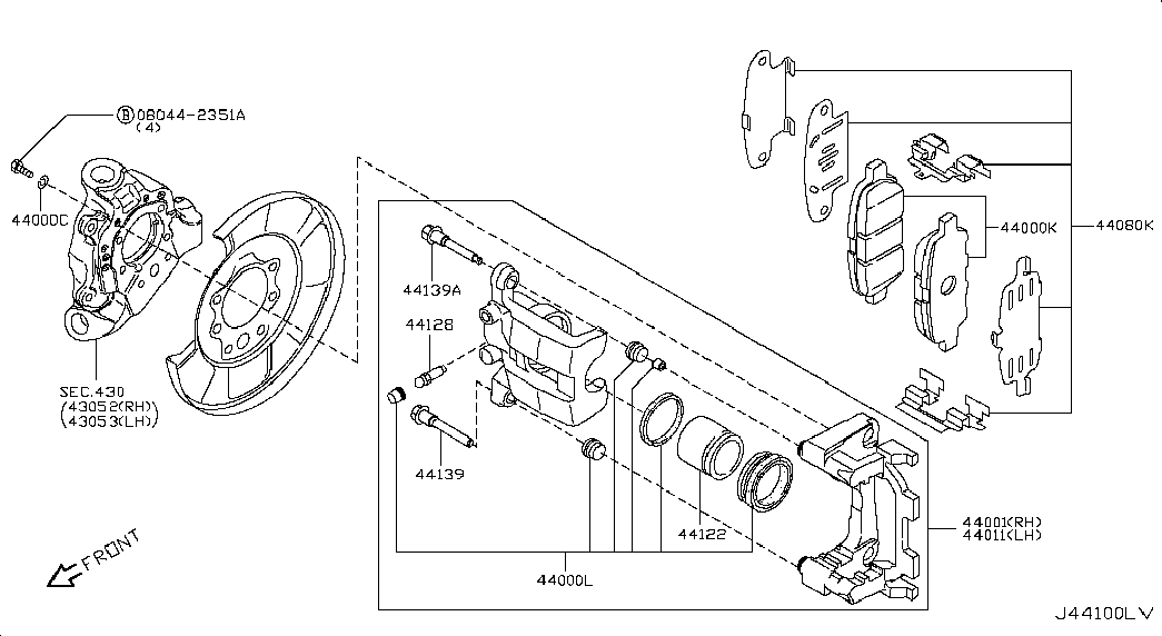 NISSAN D4060-9N00A - Bremsbelagsatz, Scheibenbremse alexcarstop-ersatzteile.com