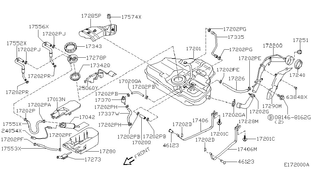 NISSAN 17042-9F500 - Kraftstoffpumpe alexcarstop-ersatzteile.com