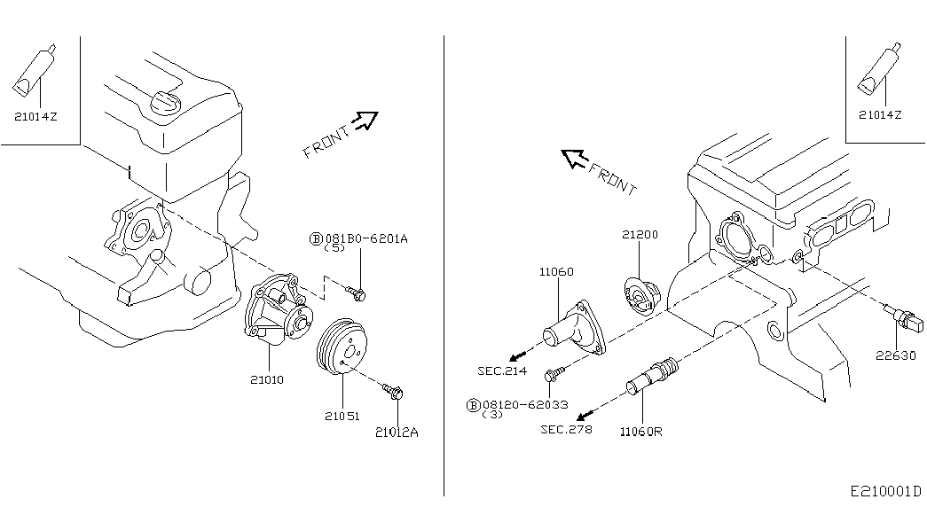 NISSAN 21200-BX000 - Thermostat, Kühlmittel alexcarstop-ersatzteile.com