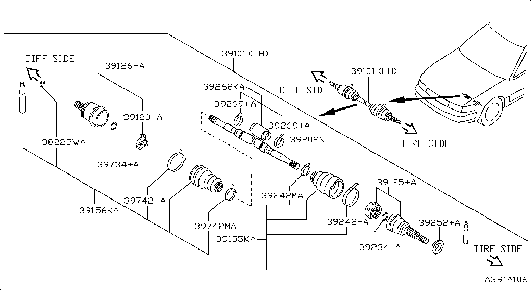 OM 39101-50Y00 - Gelenk, Antriebswelle alexcarstop-ersatzteile.com