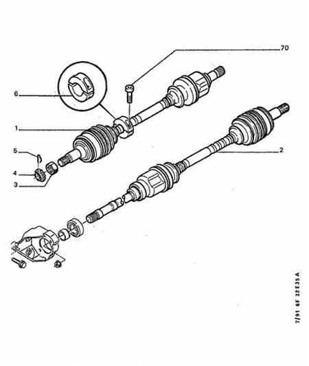 CITROËN 3297 33 - Mutter, Achsstummel alexcarstop-ersatzteile.com