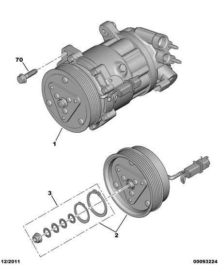 CITROËN 6453 WT - Kompressor, Klimaanlage alexcarstop-ersatzteile.com