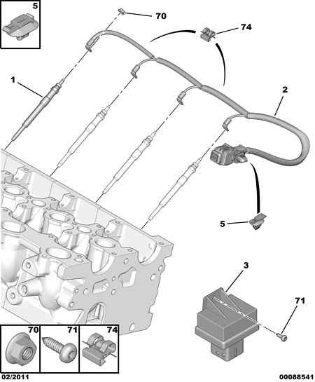 CITROËN 5960 F4 - Glühkerze alexcarstop-ersatzteile.com