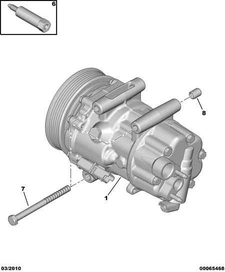 PEUGEOT 6453.WQ - Kompressor, Klimaanlage alexcarstop-ersatzteile.com