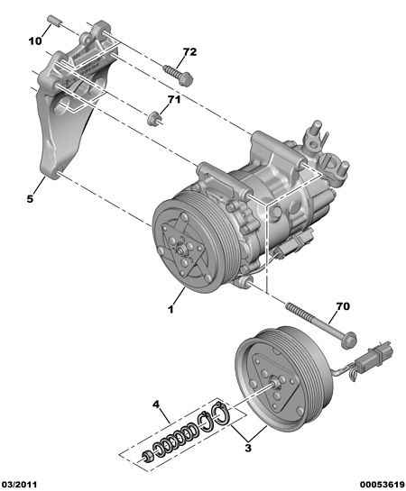 PEUGEOT 6487 01 - Kompressor, Klimaanlage alexcarstop-ersatzteile.com