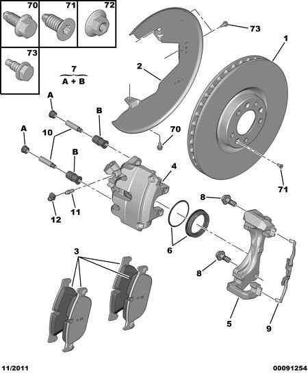 PEUGEOT (DF-PSA) 16 101 040 80 - Bremsbelagsatz, Scheibenbremse alexcarstop-ersatzteile.com