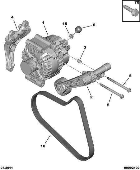 CITROËN (DF-PSA) 5751.G9 - Riemenspanner, Keilrippenriemen alexcarstop-ersatzteile.com