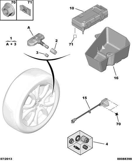 FIAT 5430 T4 - Radsensor, Reifendruck-Kontrollsystem alexcarstop-ersatzteile.com