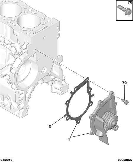 Piaggio 1201-J6 - Wasserpumpe alexcarstop-ersatzteile.com