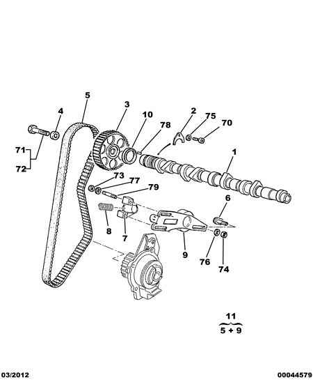 CITROËN 0829.12 - Spannrolle, Zahnriemen alexcarstop-ersatzteile.com