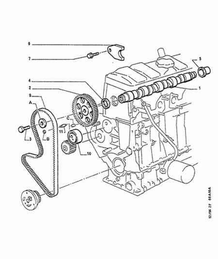 CITROËN 0829.54 - Spannrolle, Zahnriemen alexcarstop-ersatzteile.com