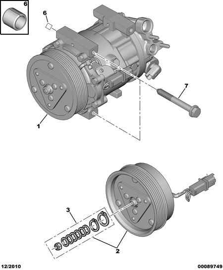 CITROËN 6453.WY - Kompressor, Klimaanlage alexcarstop-ersatzteile.com