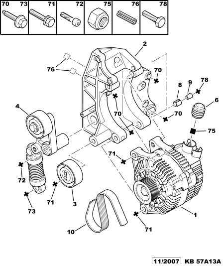 CITROËN/PEUGEOT 5751 52 - Riemenspanner, Keilrippenriemen alexcarstop-ersatzteile.com