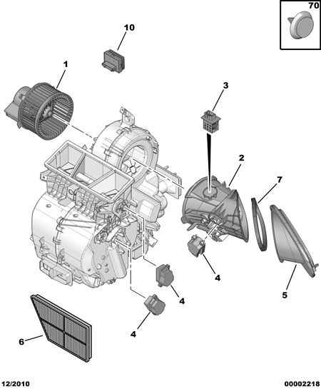 CITROËN/PEUGEOT 6447 AZ - Filter, Innenraumluft alexcarstop-ersatzteile.com