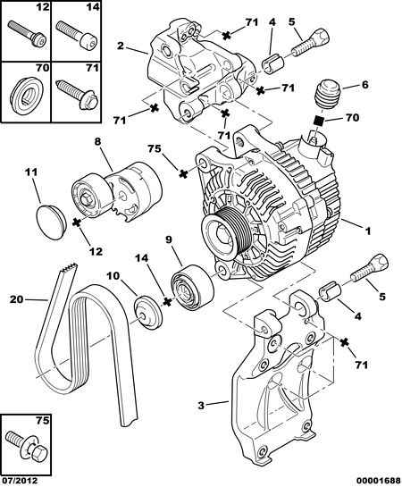 CITROËN 5751.88 - Umlenk / Führungsrolle, Keilrippenriemen alexcarstop-ersatzteile.com