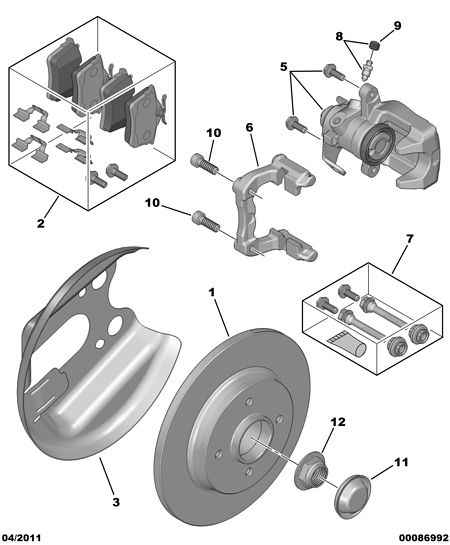 Seat 4254 20 - Bremsbelagsatz, Scheibenbremse alexcarstop-ersatzteile.com