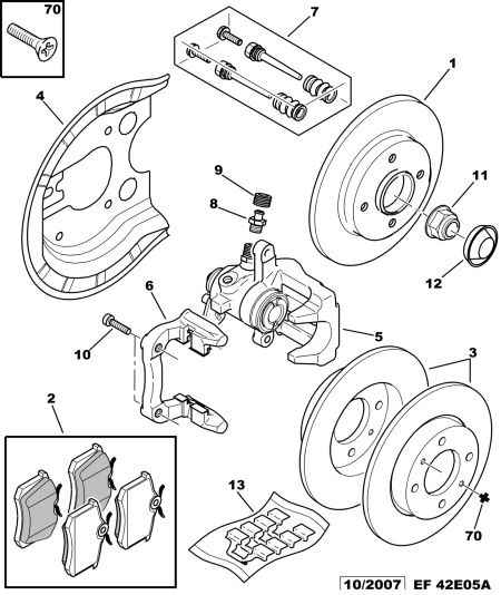 CITROËN (DF-PSA) 4254.67 - Bremsbelagsatz, Scheibenbremse alexcarstop-ersatzteile.com