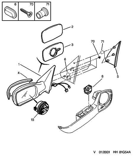 PEUGEOT 8151 X9 - Spiegelglas, Außenspiegel alexcarstop-ersatzteile.com