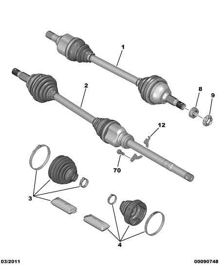 CITROËN 14 401 061 80 - Antriebswelle alexcarstop-ersatzteile.com