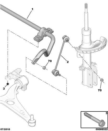 PEUGEOT 5087.56 - Stange / Strebe, Stabilisator alexcarstop-ersatzteile.com