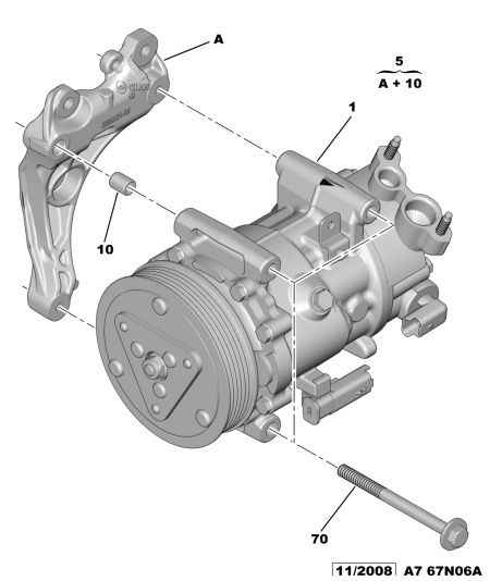 PEUGEOT 6453 ZZ - Kompressor, Klimaanlage alexcarstop-ersatzteile.com