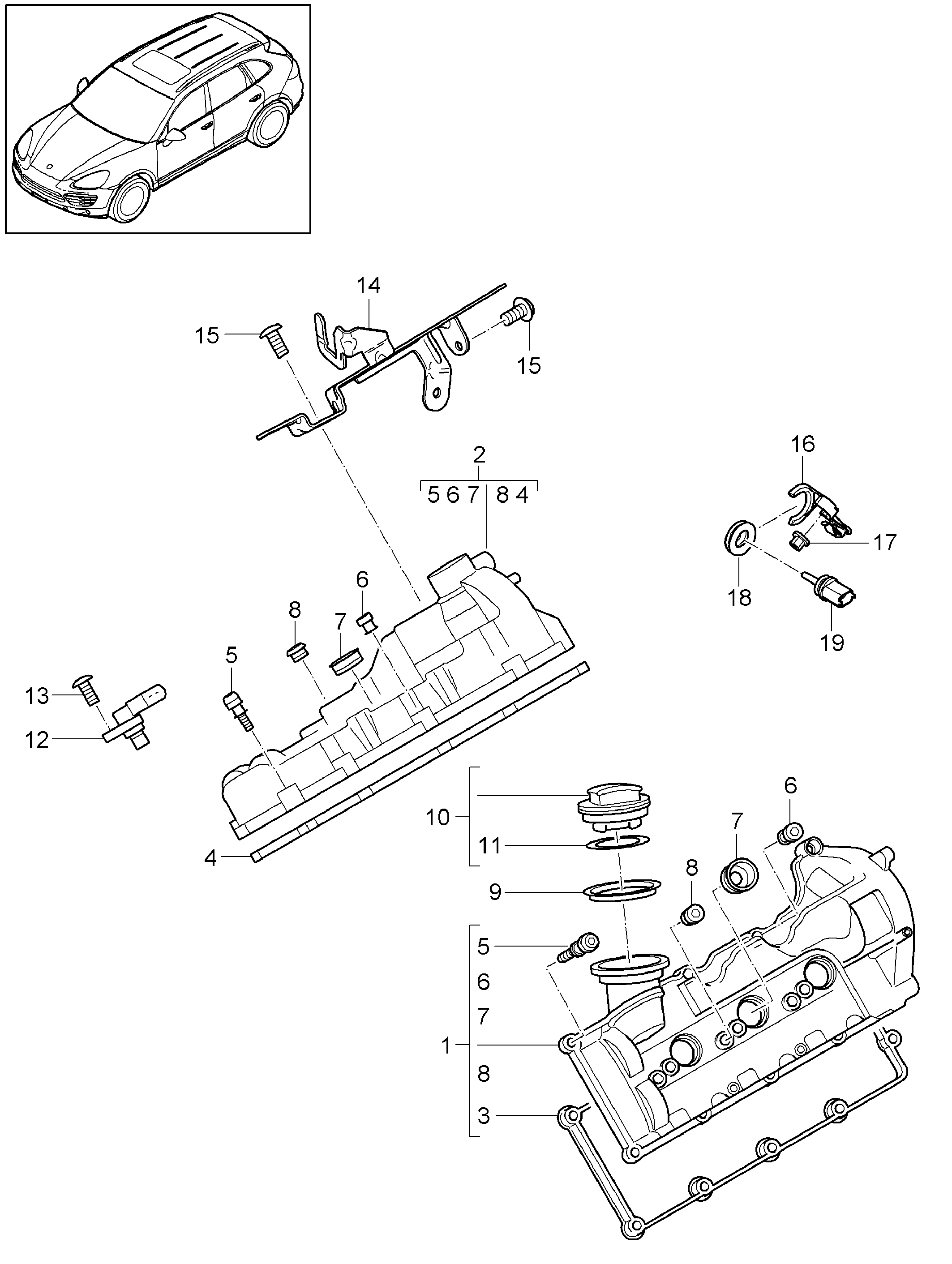 Porsche 955 107 336 00 - Dichtung, Öleinfüllstutzenverschluss alexcarstop-ersatzteile.com