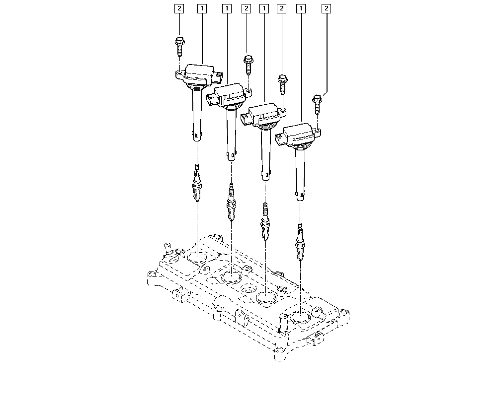 RENAULT 22 43 324 28R - Zündspule alexcarstop-ersatzteile.com