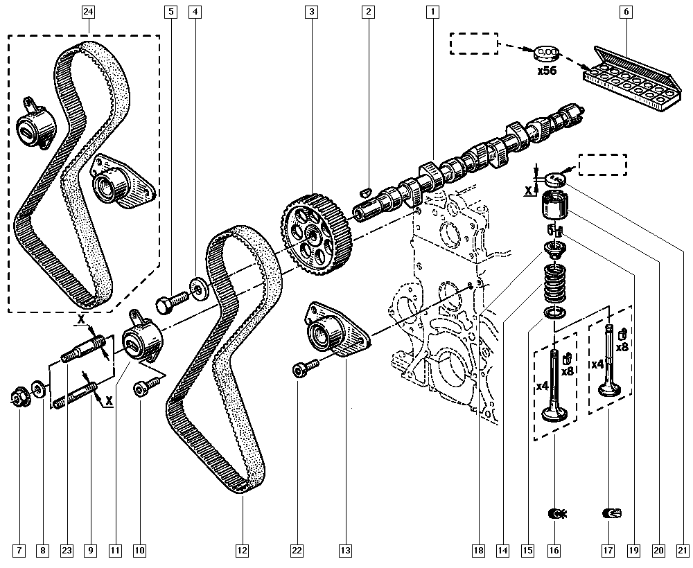 Moskvich 7700726440 - Spannrolle, Zahnriemen alexcarstop-ersatzteile.com