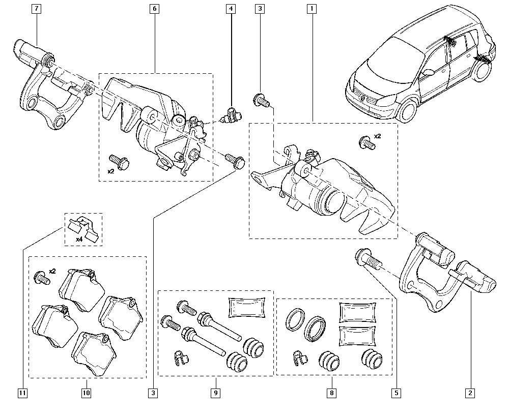 RENAULT 7701206347 - Führungshülsensatz, Bremssattel alexcarstop-ersatzteile.com