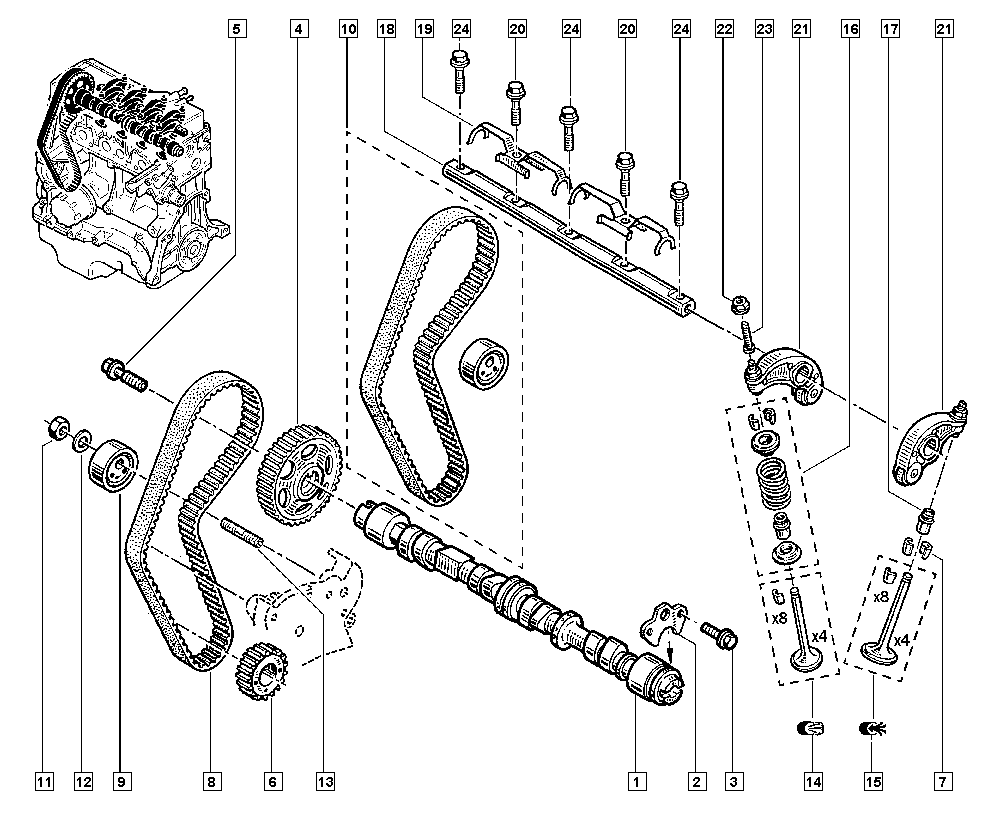 NISSAN 8200537021 - BELT-TIMING alexcarstop-ersatzteile.com