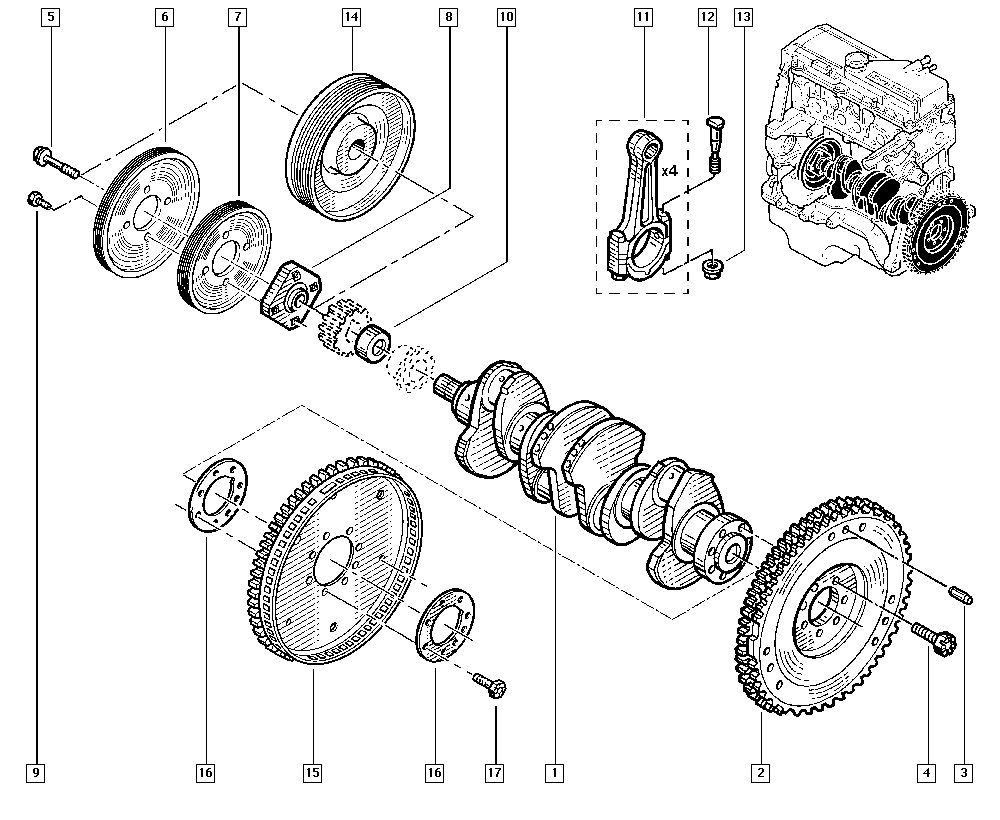 RENAULT 82 00 646 632 - Wasserpumpe + Zahnriemensatz alexcarstop-ersatzteile.com