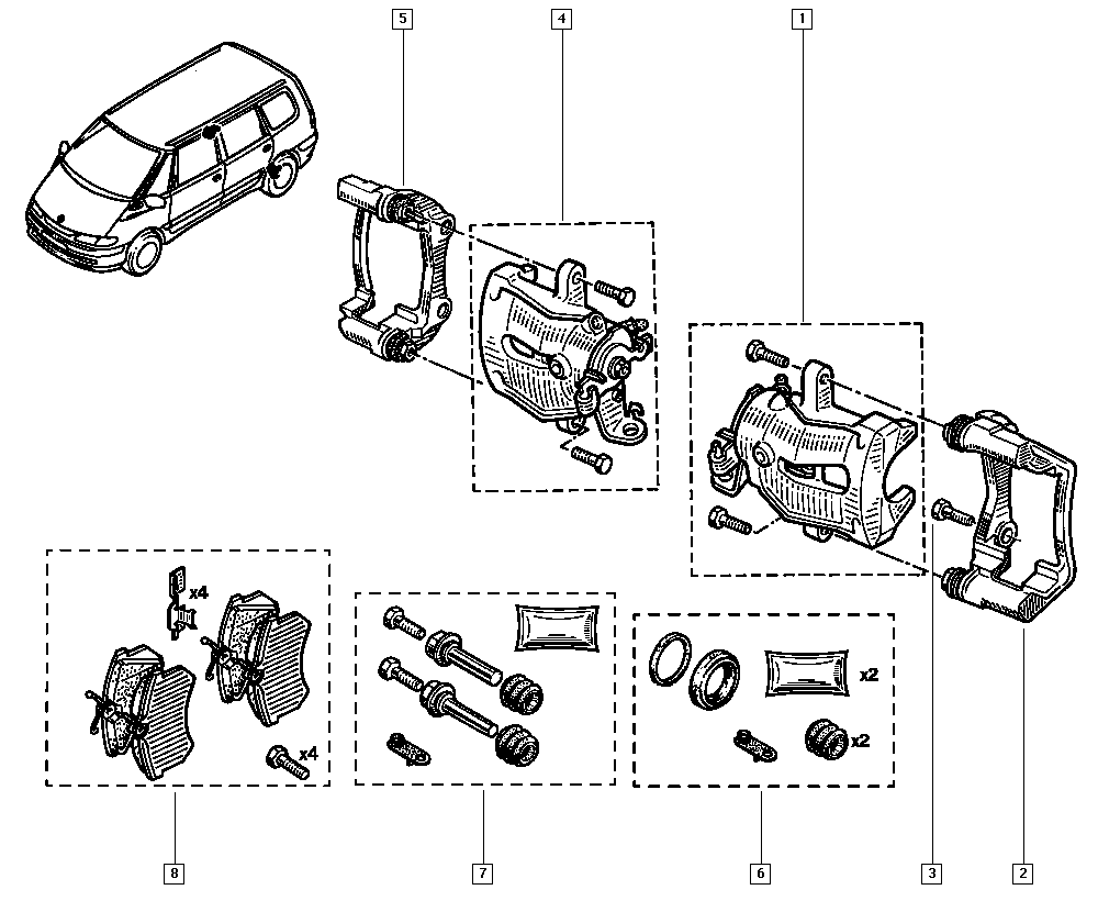 RENAULT 6025371280 - Bremssattel alexcarstop-ersatzteile.com