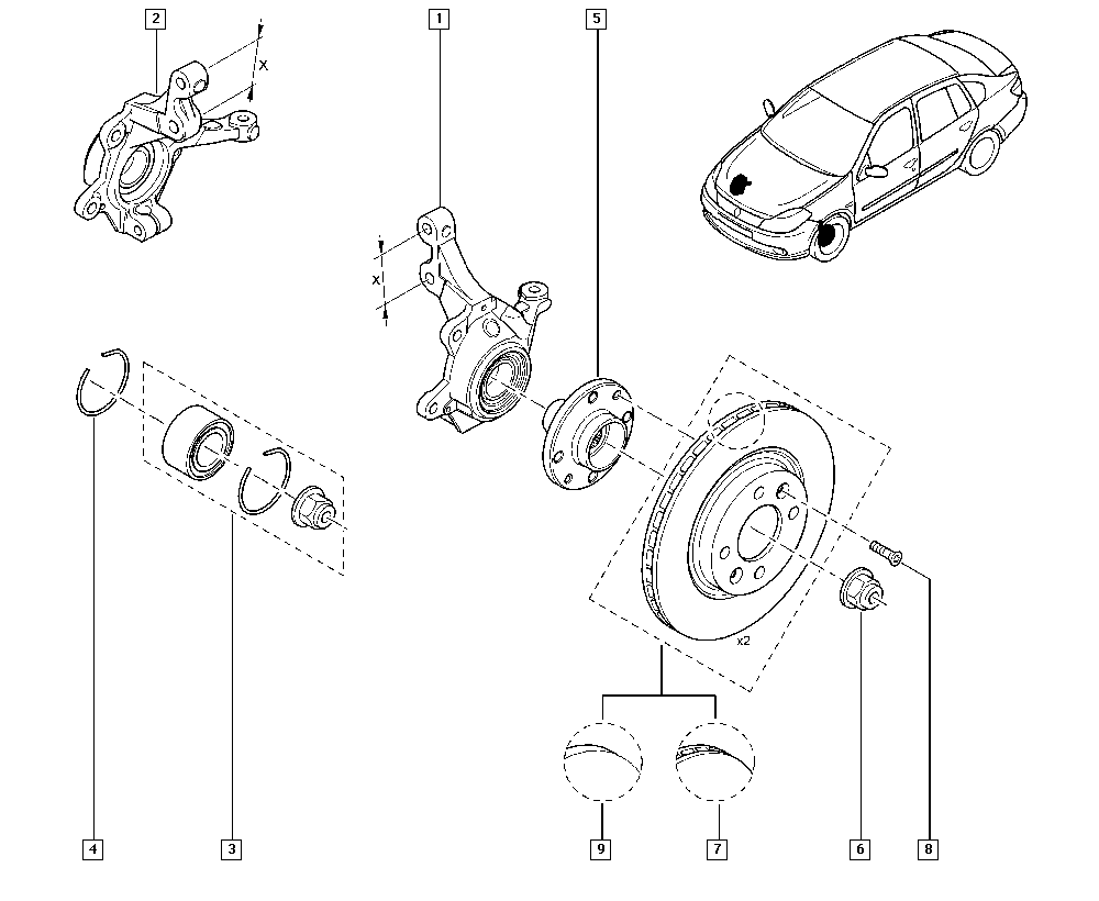 RENAULT 77 01 204 282 - Bremsscheibe alexcarstop-ersatzteile.com