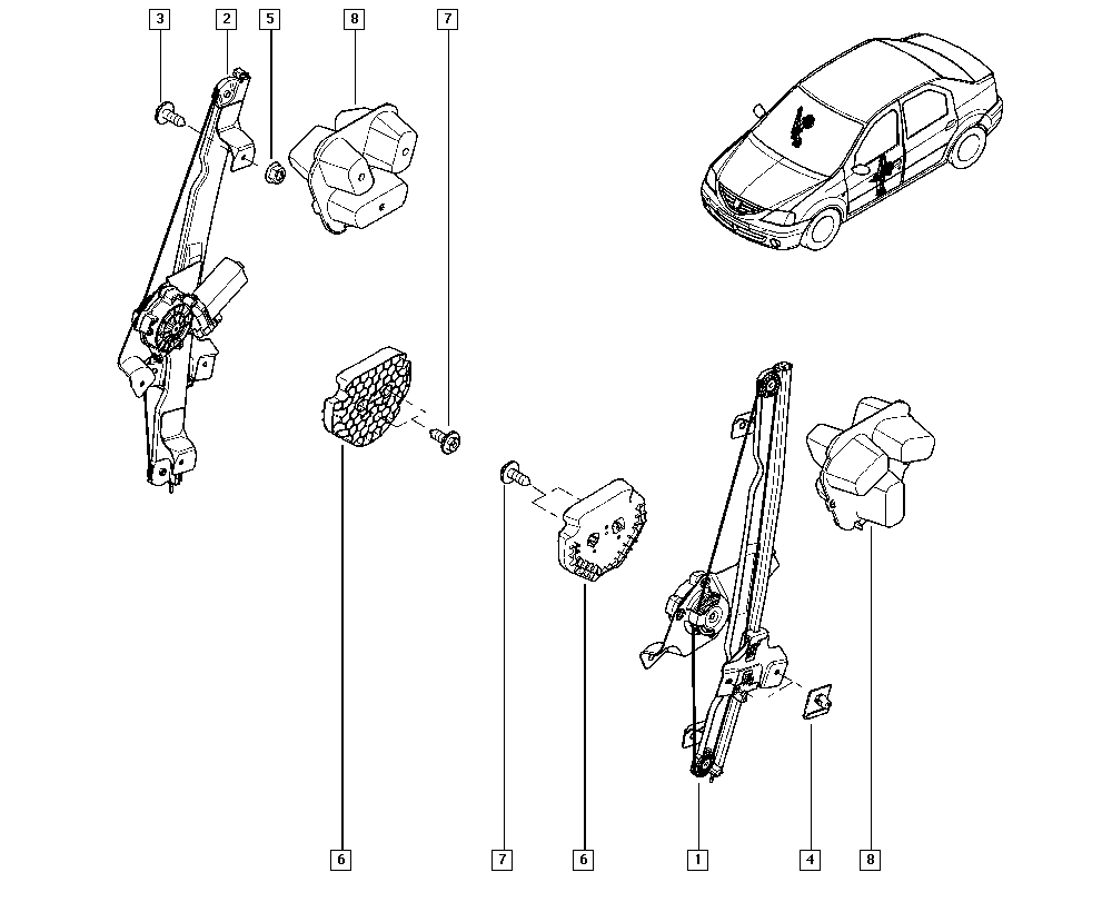 DACIA 82 00 901 102 - Fensterheber alexcarstop-ersatzteile.com