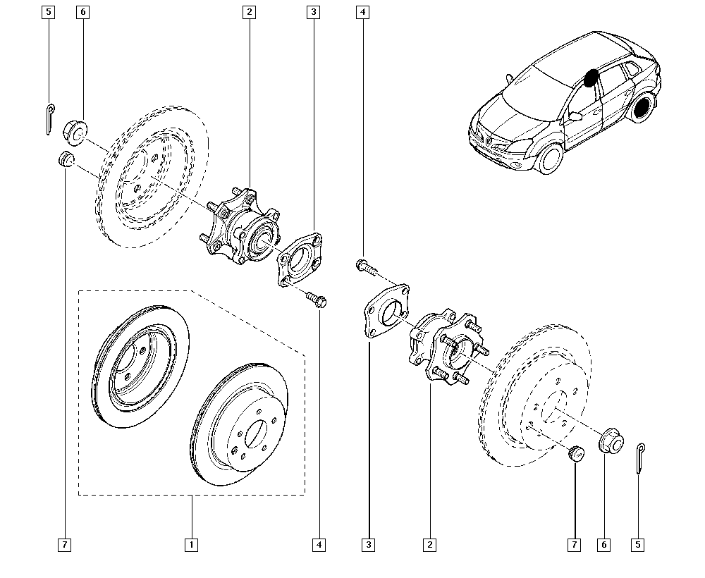 NISSAN 4020 275 85R - Radlagersatz alexcarstop-ersatzteile.com