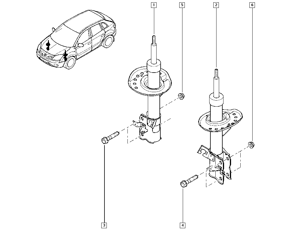 RENAULT 54 30 3JY 01B - Stoßdämpfer alexcarstop-ersatzteile.com