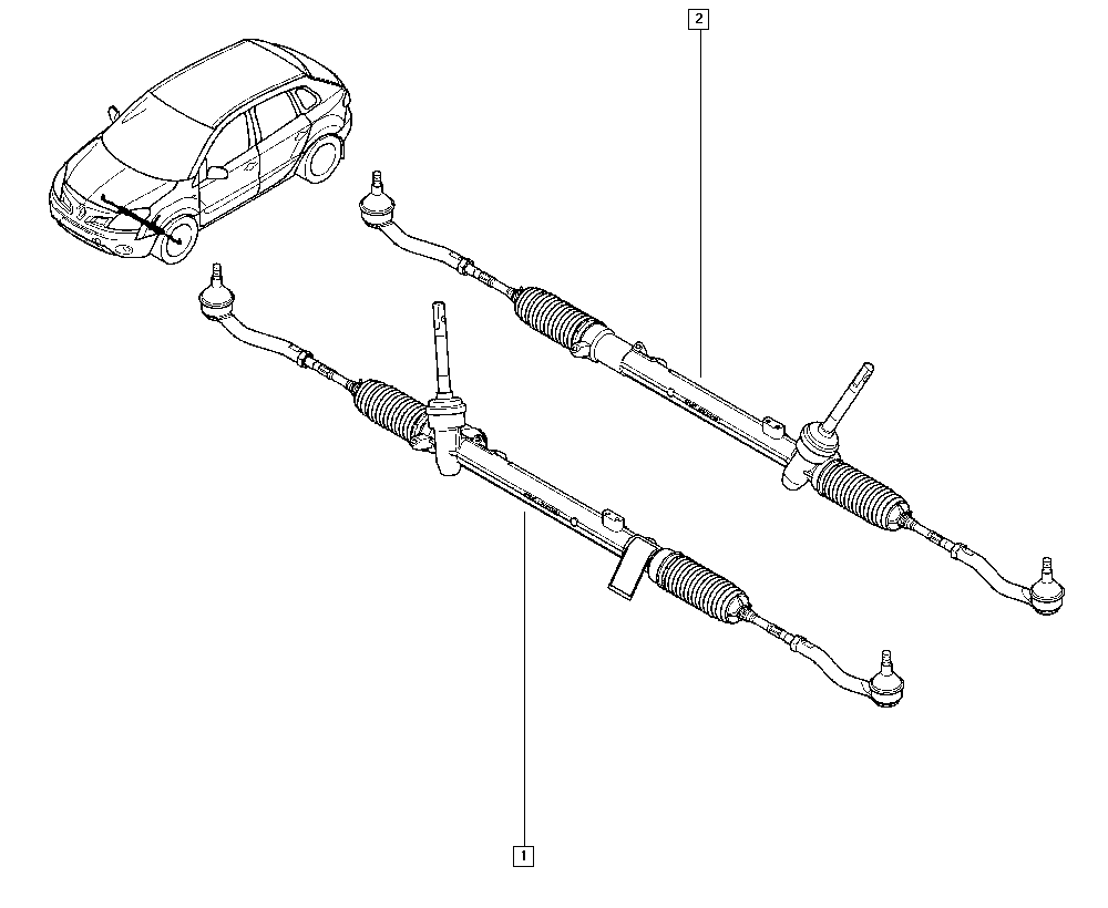 NISSAN 490010424R - Axialgelenk, Spurstange alexcarstop-ersatzteile.com