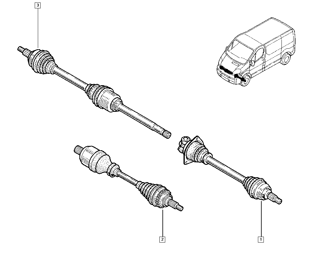 RENAULT 391003953R - Antriebswelle alexcarstop-ersatzteile.com