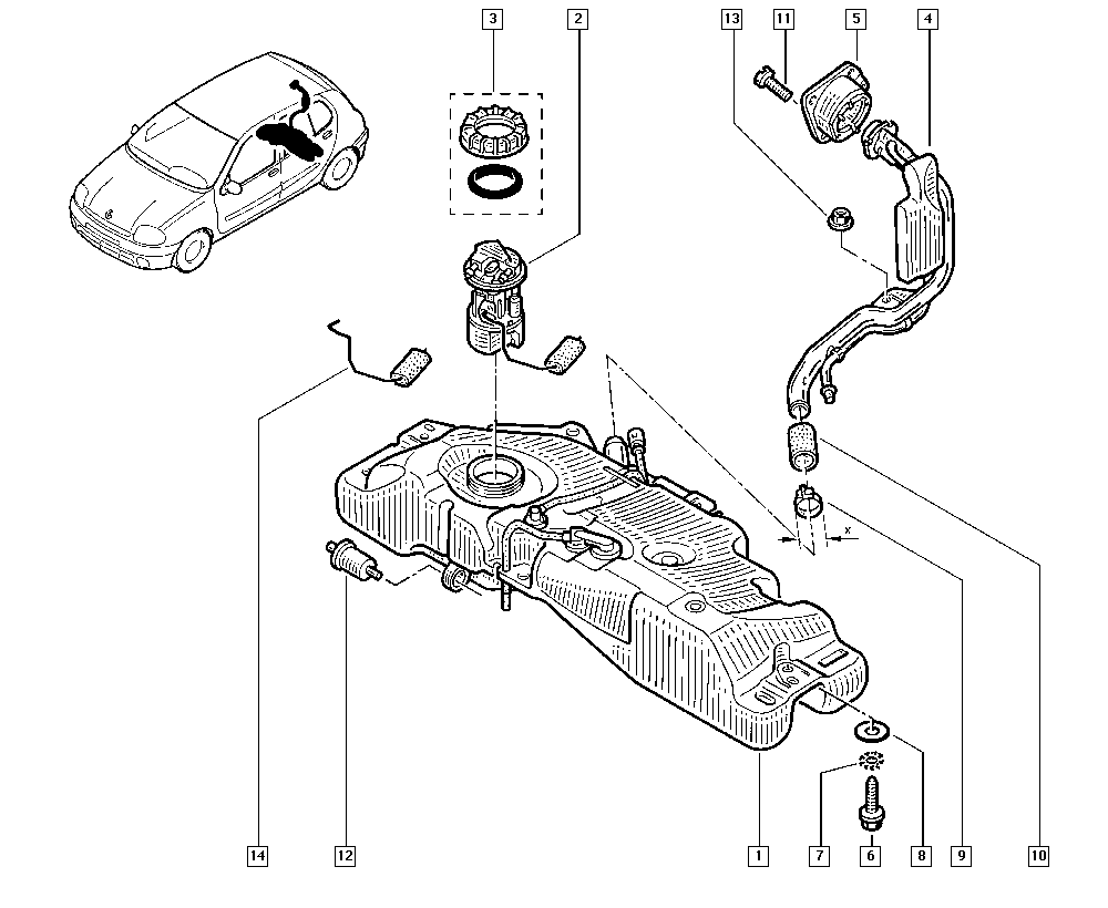 RENAULT 8200683199 - Kraftstofffördermodul alexcarstop-ersatzteile.com