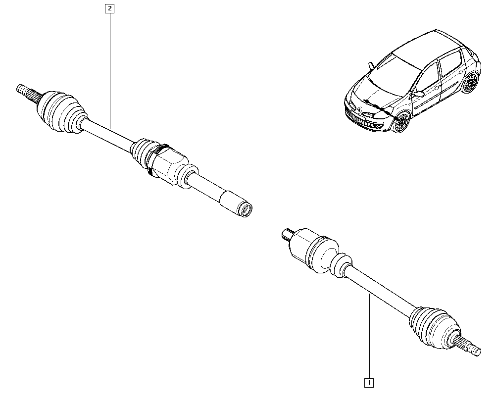 DACIA 8200696900 - Antriebswelle alexcarstop-ersatzteile.com